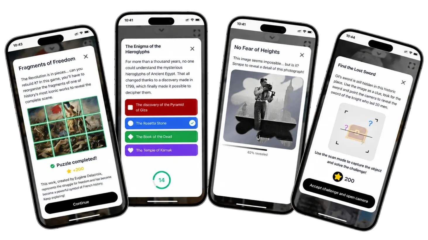 Placeholder for quiz and challenge visitor screens.
