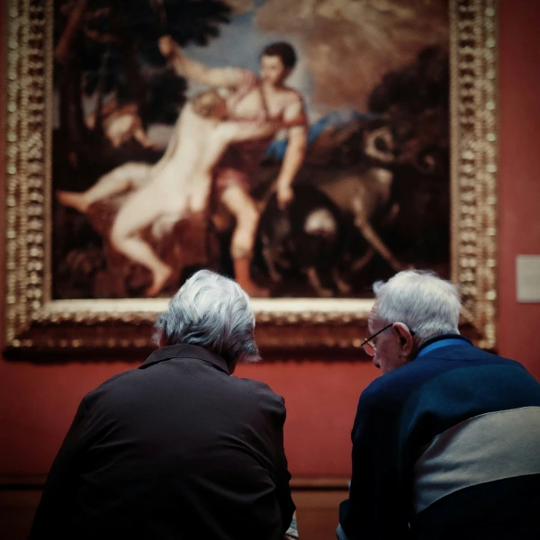 Museum gallery visitor experience.