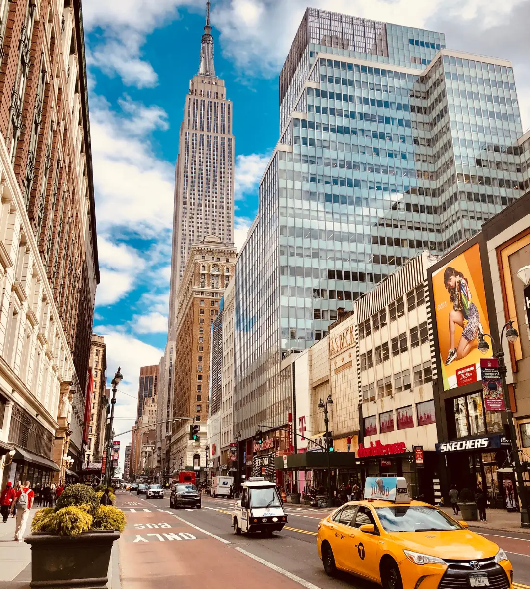 Walking tour route experience.